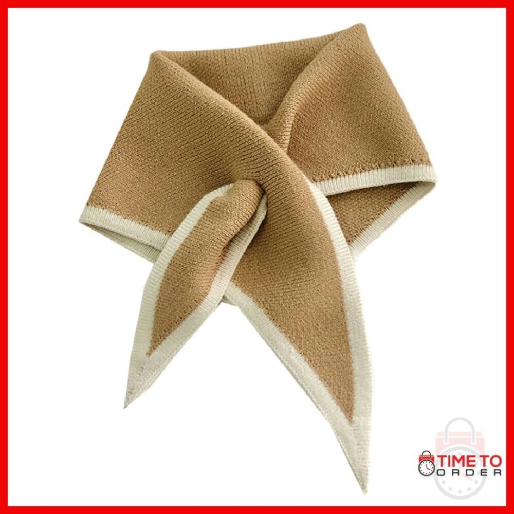Soft Knit Triangle Scarf Shawl Wrap for Women Warm Winter Accessory